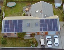 Solcellsanläggning i Åhus på 11,76 kWp